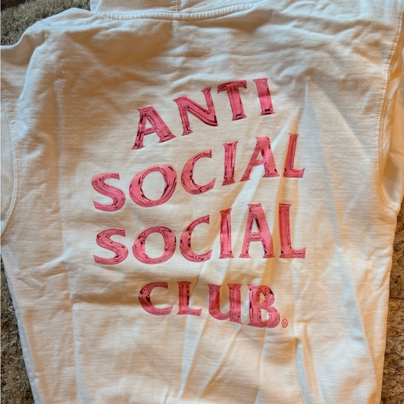 Anti Social Social Club Tops - Anti Social Social Club Cream Hoodie